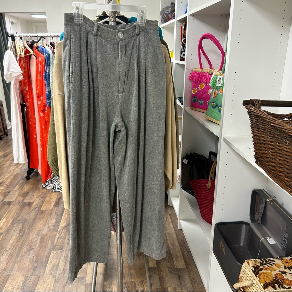 Vintage Chico's Design 100% Cotton Grey Trouser, Women's Size 1